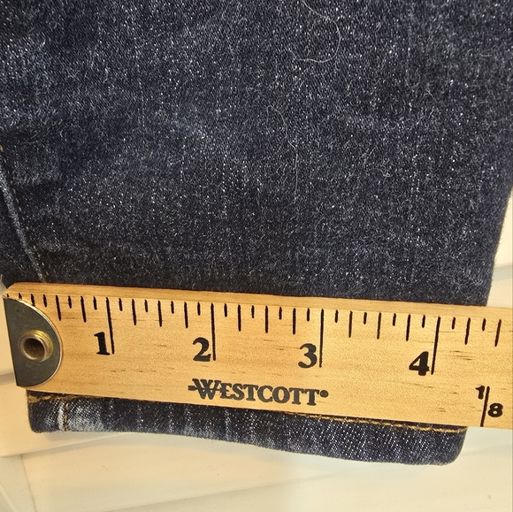 GAP True Skinny High Rise Jeans Women 25 Dark Wash Blue Stretch Denim Y2K Preppy - Picture 12 of 12